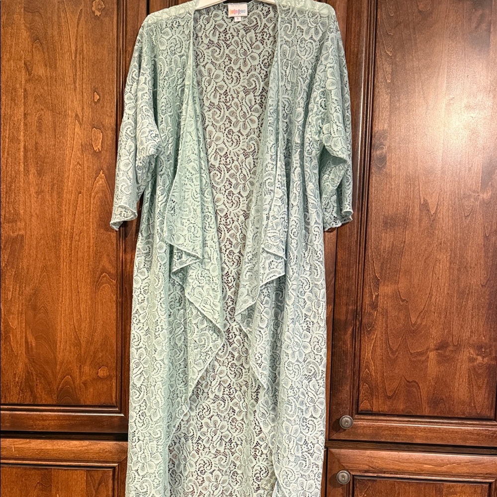 LuLaRoe Shirley Mint Lace Cardigan